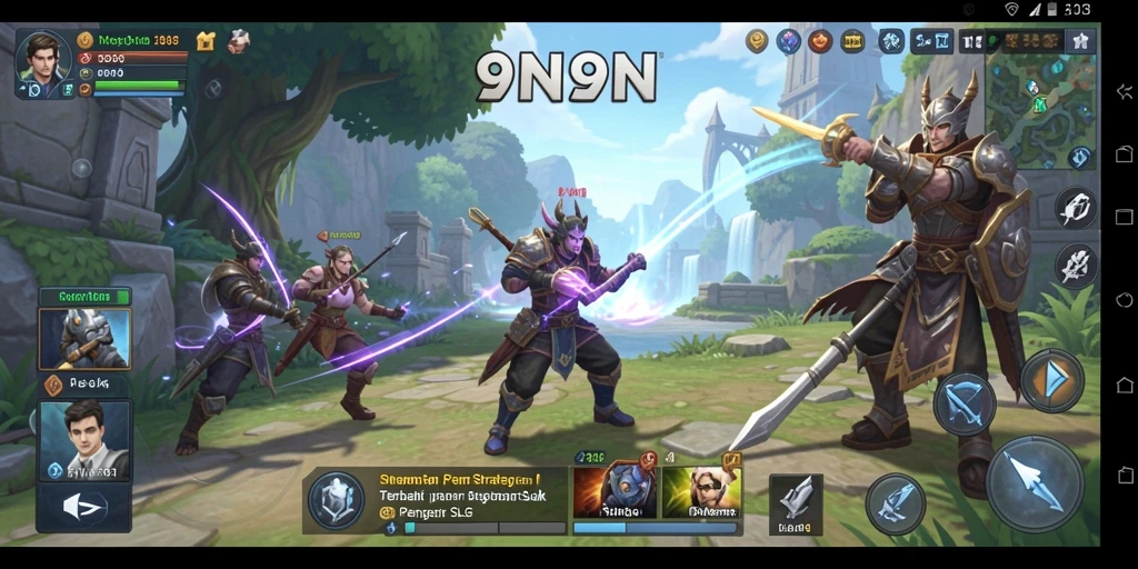 Tampilan gameplay 9N9N yang menegangkan dan seru.
