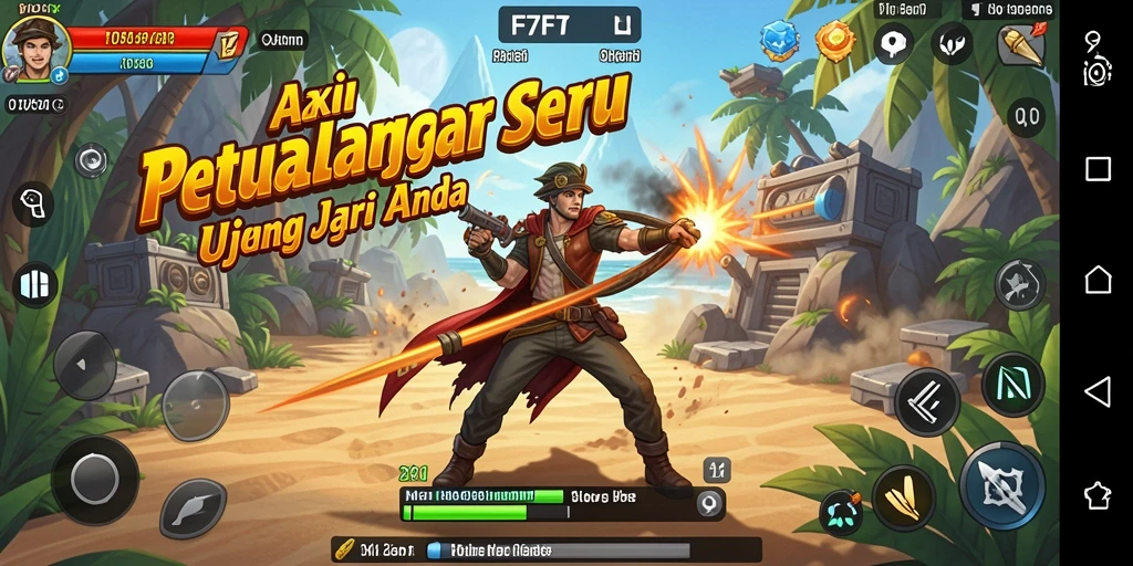 Tampilan gameplay F7F7 yang mendebarkan dan seru.