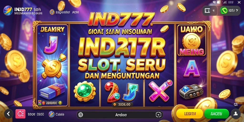 Tampilan gameplay Slot yang dinamis dan menarik dalam IND777.