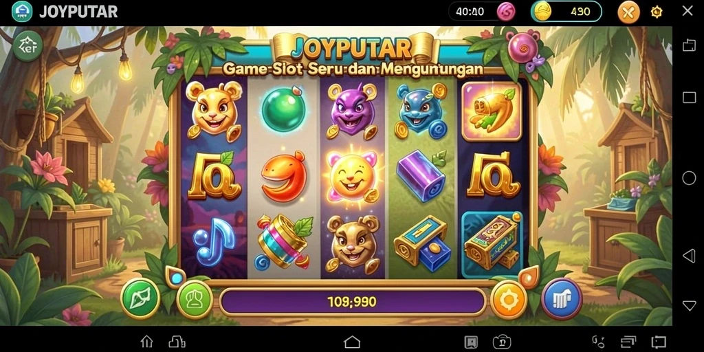 Tampilan menarik dari gameplay JOYPUTAR yang mengasyikkan.