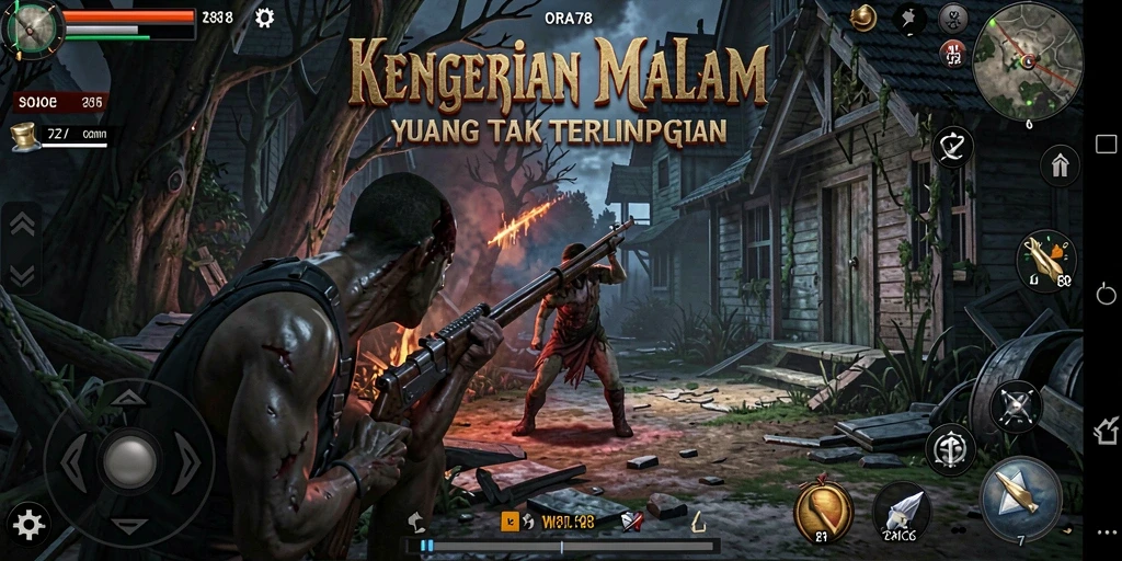 Screenshot utama ORA78 menunjukkan momen menegangkan dalam gameplay Horror.