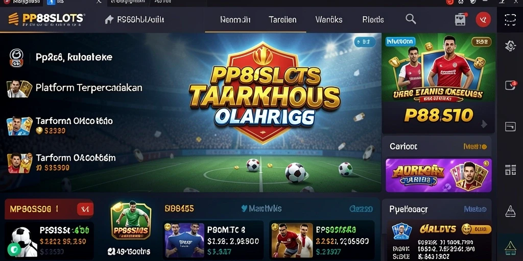 Tampilan gameplay PP88SLOTS menampilkan berbagai pilihan taruhan olahraga.