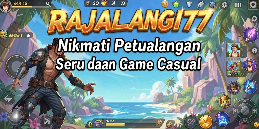 Tampilan gameplay menyenangkan dari RAJALANGIT77.