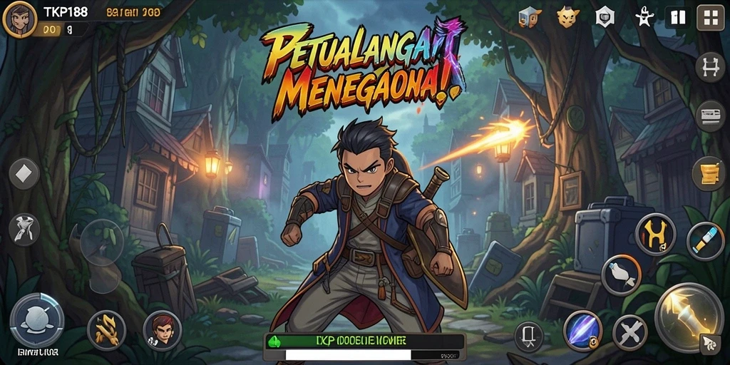 Screenshot gameplay TKP188 menampilkan aksi seru dengan karakter Anime.
